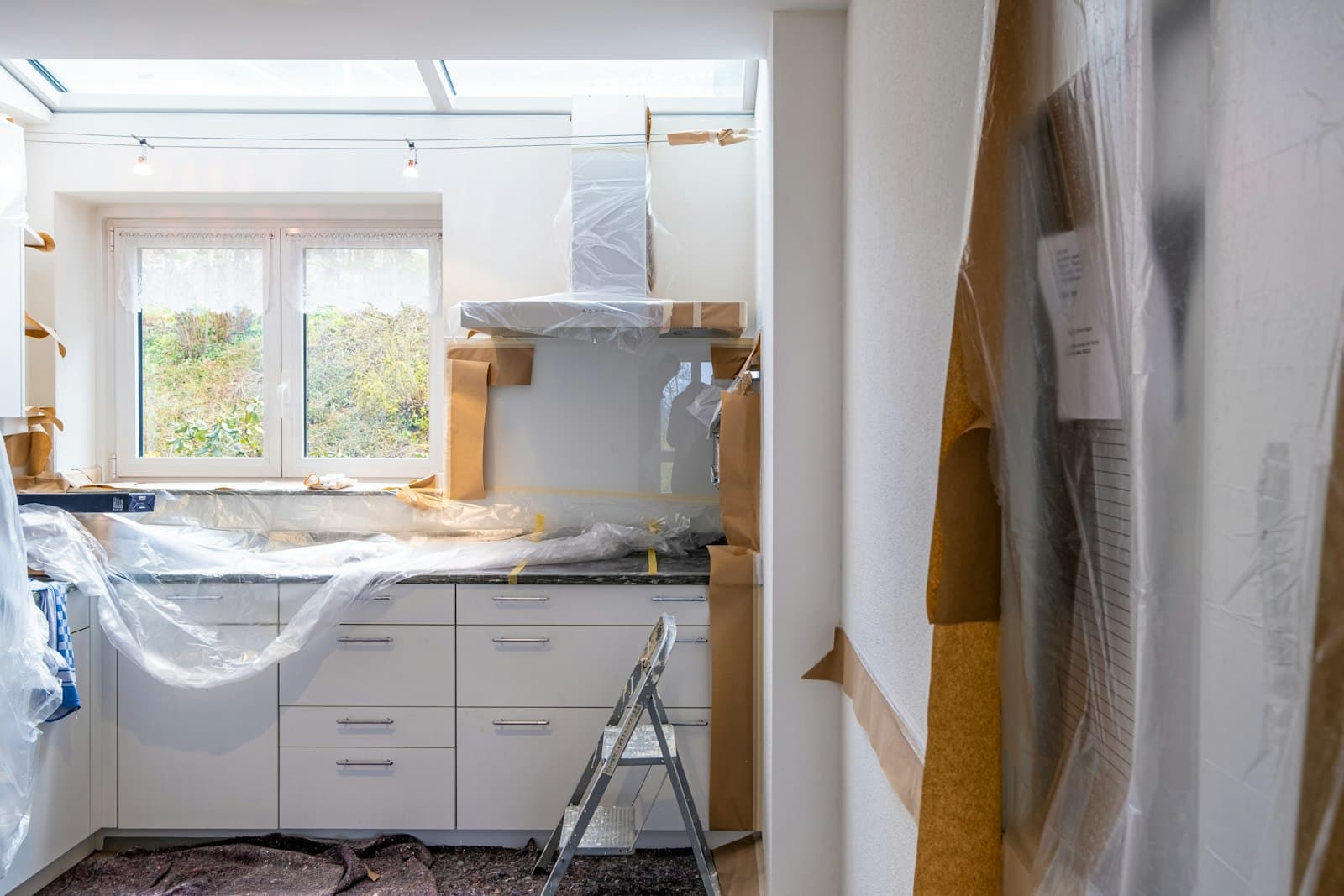 Kitchen during renovation