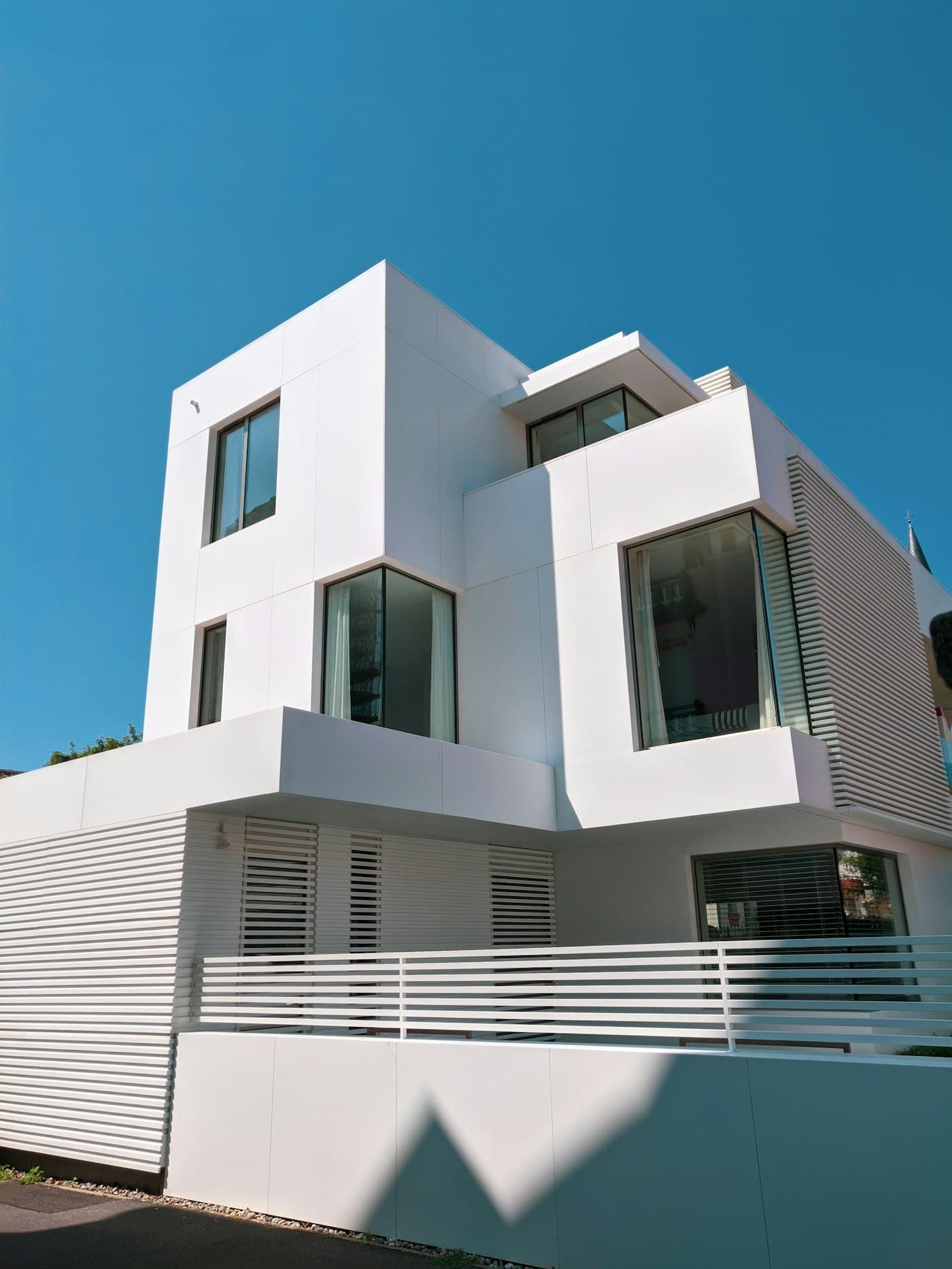 Modern white investment home