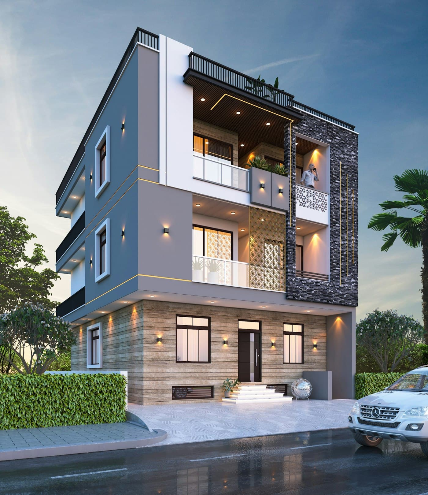 Newly constructed residential building