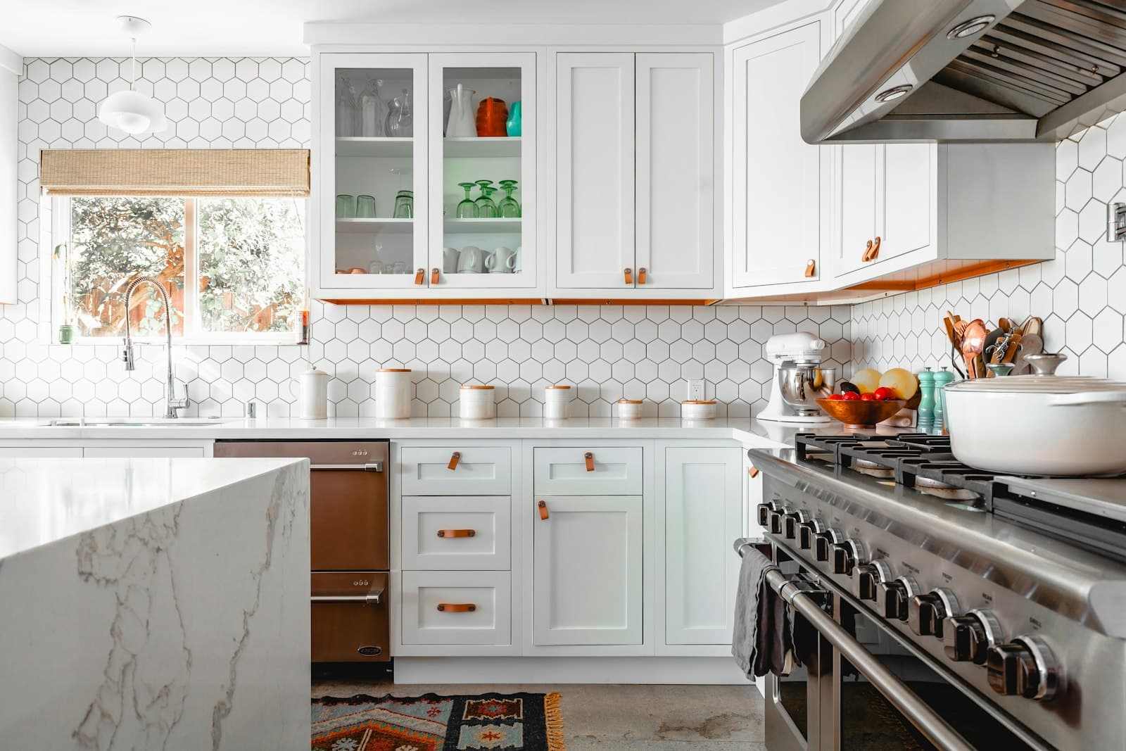 Bright renovated kitchen showing a property's after-repair value